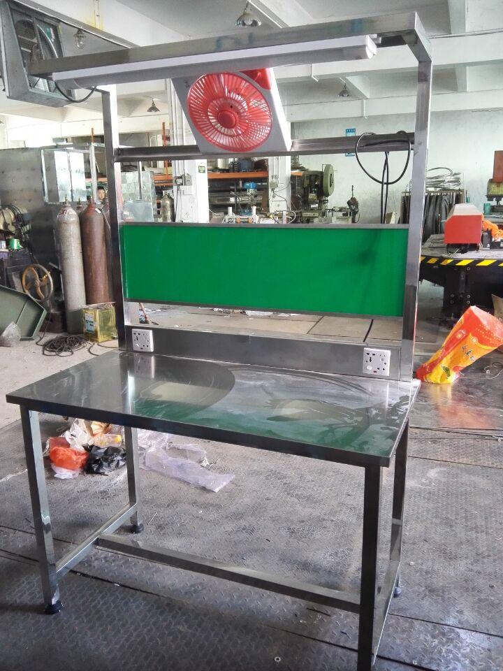 1.2米不锈钢工作台 酒店食堂与奶茶店的万能操作台组装指南